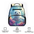 thumbnail image 6 of HUIACONG Cute Baby Seal Print 13.5 Inch Kids School Backpack Water Resistant Adjustable Padded Straps Lightweight Large Capacity Bookbag for Kindergarten Elementary Boys Girls, 6 of 7