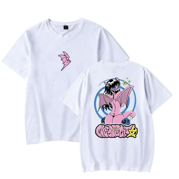 Jhay Cortez T-shirts Merch CUERPECITO Crewnec Unisex Trend Casual Short Sleeve T-Shirt Top,White
