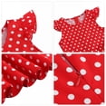 thumbnail image 5 of TIREOW Girls Cute Dress Vintage Polka Dot Peter Pan Collar Puff Short Sleeve Dresses Swing Party Rockabilly Dress Wedding Casual Dress, 5 of 9