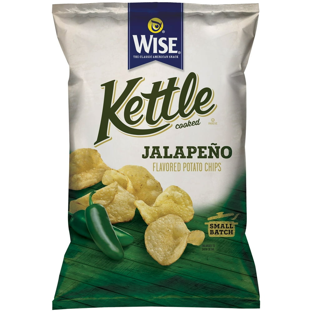 Wise Kettle Cooked Jalapeno Potato Chips, 5.75 Oz.
