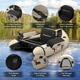 thumbnail image 3 of Spaco Inflatable Fishing Float Tube with Pump Storage Pockets and Fish Ruler, 3 of 10