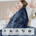 thumbnail image 5 of Royalcraft Heated Blanket Queen Size, Heating Electric Throw Blanket Dual Control, Soft Velvet, 10 Heat Settings, 12 Hours Auto Off, Blue, 5 of 8