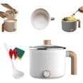 thumbnail image 1 of Personal Ramen Cooker,Electric Pot for Ramen, Portable Multifunctional Non-Stick Electric Pot, Compact Fast-Heating Mini Noodle Cooker for Quick Meals, Dorms, Offices, Travel & Kitchens (A-White), 1 of 8