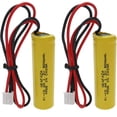thumbnail image 4 of 1.2v 900mAh Ni-CD AA Exit Sign Emergency Light Battery Replacement Compatible with Unitech AA900mAh OSA268 ELB CS01 Lithonia Battery EXR LED EL M6 (2 Pack), 4 of 4