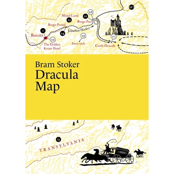 Paris Grafik's Literary Maps Bram Stoker: Dracula Map, (Paperback)