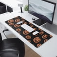 thumbnail image 2 of Long Mouse Pads for Desk,Halloween Spooky Pumpkins Pattern Desk Mats on Top Of Desks, Desk Mouse Pad Extra Large with 3mm Non-Slip Base and Stitched Edge for Gaming,Office,Work,Home 31.5x11.8in, 2 of 5
