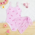 thumbnail image 2 of WAYUTE Girls Swimsuit Backless Cute Printed Rash Guard Bathing Suit with Cover up for Toddler Swimwear Summer Vacation, 2 of 5