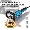 thumbnail image 3 of Gewna Car Buffer Polisher, 1600W 7 inch/6 inch Rotary Buffer Polisher with 7 Variable Speed 1000-3500 Rpm, 3 of 7