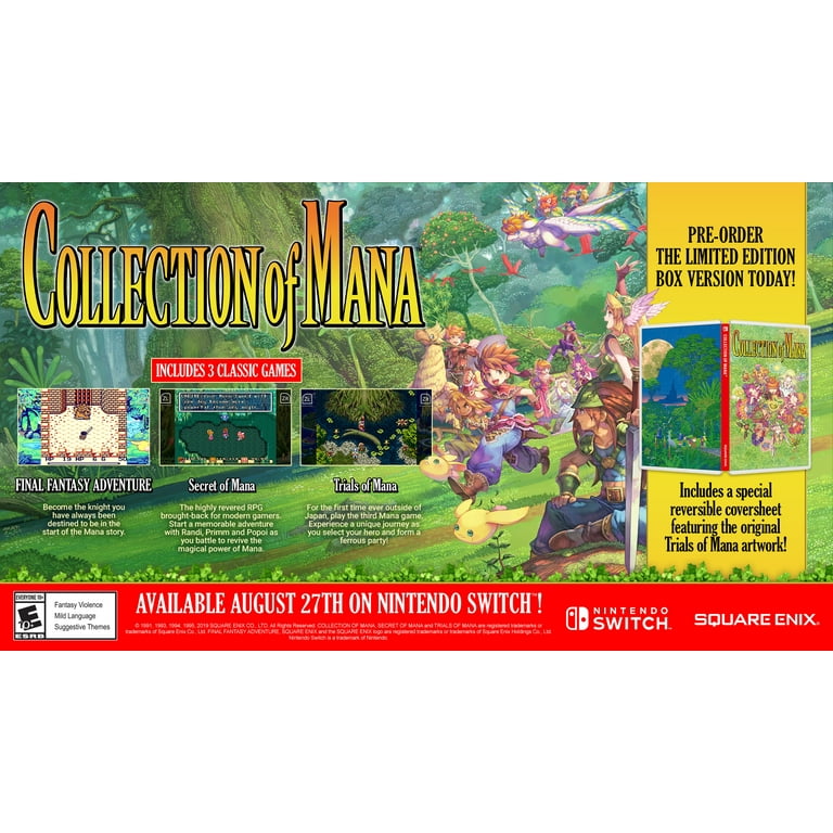 Nintendo Switch Collection of Mana: Classic High Fantasy Adventure