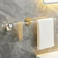 thumbnail image 3 of Gold Silver Bath Towel Bar Roll Tissue Paper Holder Rack for Bathroom Storage Shelf Hanger Toilet Toiletries Kitchen Accessories (Gold 40cm), 3 of 7