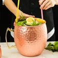 thumbnail image 6 of Hammered Copper 170 Ounce Drinking Mug 5L Large Capacity - Rose, 6 of 9