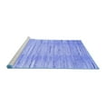thumbnail image 2 of Ahgly Company Machine Washable Indoor Square Abstract Blue Contemporary Area Rugs, 3' Square, 2 of 4