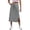 Grey, variant on Ediodpoh Womens Skirt Women's High Waist Solid Color Casual Drawstring Side Slit Skater Skirt with Pockets Stretchy Comfortable A Line Coffee L