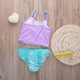 thumbnail image 3 of EYIIYE Little Girl Tassels Halter Top + Floral Shorts Bottom Summer Swimsuit, 3 of 5