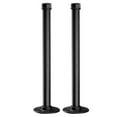thumbnail image 1 of Miangastore Rustic Industrial Style Shelf Holder Black 2Pcs 13.8x3.15x0.79 In, 1 of 8