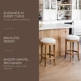 thumbnail image 3 of Open Box Maven Lane Eva Backless Swivel Stool, Weathered Oak,Counter Height, 3 of 7