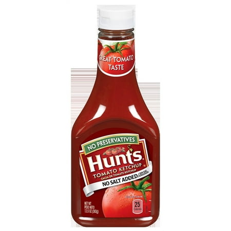 Hunts Tomato Ketchup No Salt Added, 13.5 oz