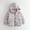 White, variant on fnnxnal Toddler Girls' Pink Floral Puffer Jacket - 3T, Hooded Full-Zip, Quilted Warm Winter Coat for 3-12Y, Nylon Spandex, Elastic Cuffs, Side Pockets