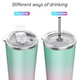 thumbnail image 4 of THILY Stainless Steel Vacuum Insulated Tumbler Travel Mug 26 oz Coffee Cup with 2 Lids and Straws, Splash Proof, Keep Ice Drinks Cold, Candy Pink, 4 of 5