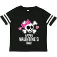 thumbnail image 3 of Inktastic Happy Valentines Day Girls Skull Girls Toddler T-Shirt, 3 of 5