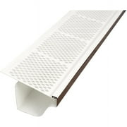 3' White Snap-In PVC Gutter Guard