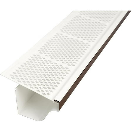 3' White Snap-In PVC Gutter Guard