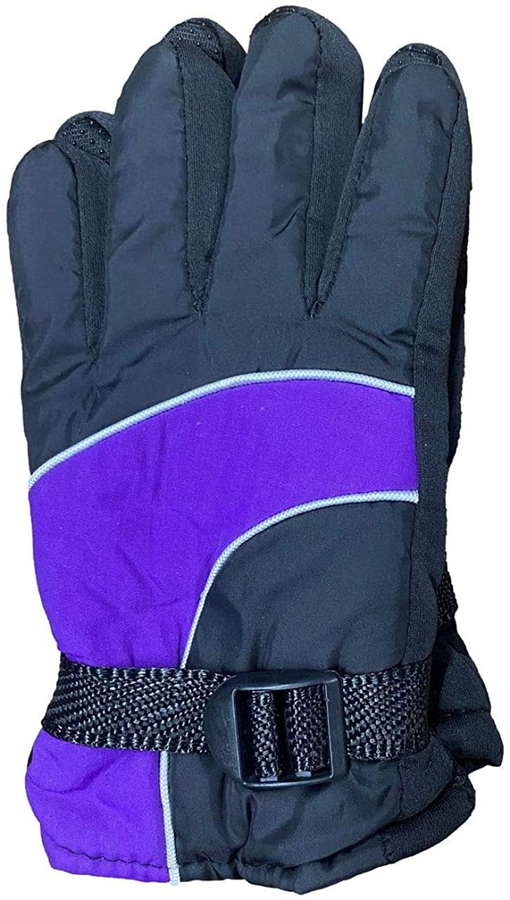 SOCKS'NBULK Kids Ski Glove, Fleece Lined Water Resistant Bulk Kids Winter Gloves Bulk