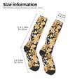 thumbnail image 2 of Fotbe Mushrooms Honeycomb Calcetas Divertidas Estampadas para Hombre y Mujer, Calcetas de Algodón hasta la Rodilla para Caminar, Correr, Enfermería y Embarazo, 2 of 6