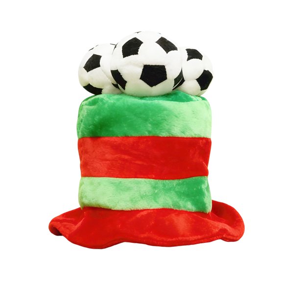 Soccer Fan National Flag Novelty Top Hat Colorful Stadium Cheering Headwear for Festive Game Day Celebrations and Carnival Parties