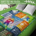 thumbnail image 4 of Football Gifts, Football Blanket, Football Blankets for Boys, Football Things, Gifts for Football Lovers, Football Gifts for Boys 8-12, Football Gift for Men Throw Blanket 60" X 50", 4 of 6