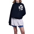 thumbnail image 1 of SUNSIOM Sweatshirts à Manches Longues pour Femmes Motif Trèfle à Quatre Feuilles Col Rond Coupe Ample, 1 of 6