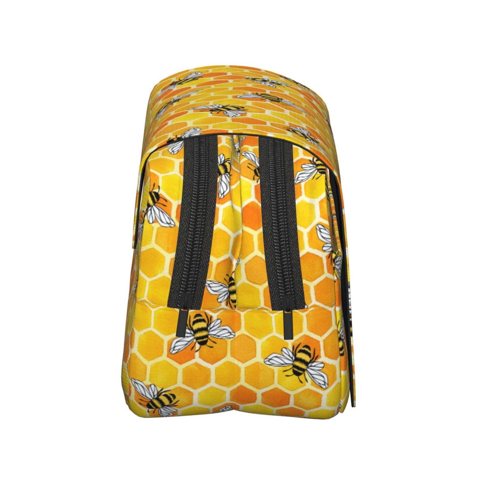 Rateoe Honeycombs Pattern Double Clamshell Pen Case, Storage Organizer with Two Zipper Compartments– Holds Up to 50 Pencils & Pens