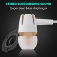 thumbnail image 2 of Auriculares Auriculares intrauditivos, Manos Libres Tipo C Auriculares intrauditivos Super Deep Bass Aisladores de Ruido con micrófono para teléfonos Amonsee NO, 2 of 6