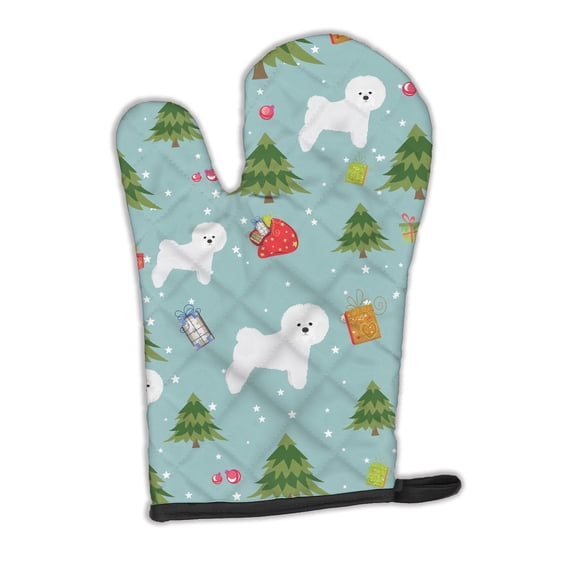 Christmas Bichon Frise Oven Mitt