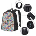 thumbnail image 4 of Daiia Colored Casino Chips Backpack for Men and Women -Durable Backpack Large Capacity, Water-Resistant Bag with Adjustable Straps and Laptop Compartment, 4 of 9
