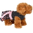 thumbnail image 3 of CUECUEPET Casual Indoor / Outdoor Button Up Dress for Female / Girl Dogs (Black with PolkaDot Hearts) [Multiple Sizes Available], 3 of 7