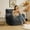 Black, variant on Baxluxe Bean Bag Chairs for Adults Kids Comfy Reading Chair Living Room Couch Home Sofa with Armrest Bean Bag Sofa with Filler Memory Foam Fluffy Lazy Sofa