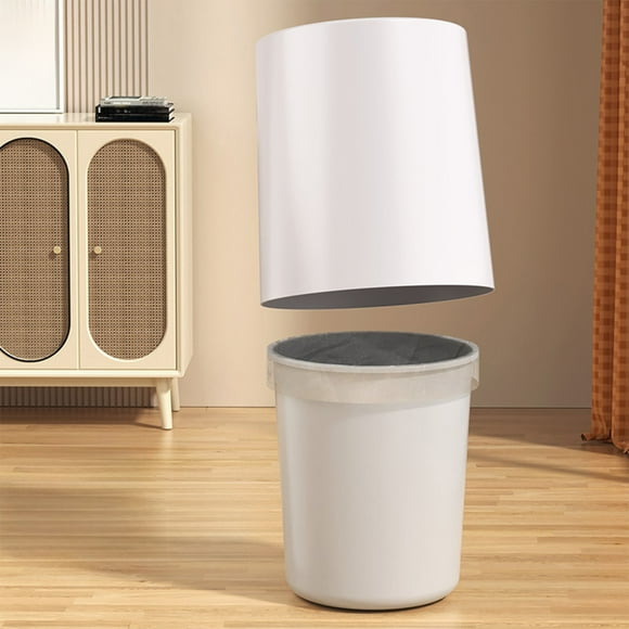 Dvkptbk Garbage Can Bathroom Trash Can Non- Trash Can Trash Can Large Capacity Living Room Trash Can Round Thickened Trash Can Home Essentials