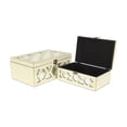 thumbnail image 6 of Serapha Set of 2 Mirror Overlayed Boxes - White, 6 of 9