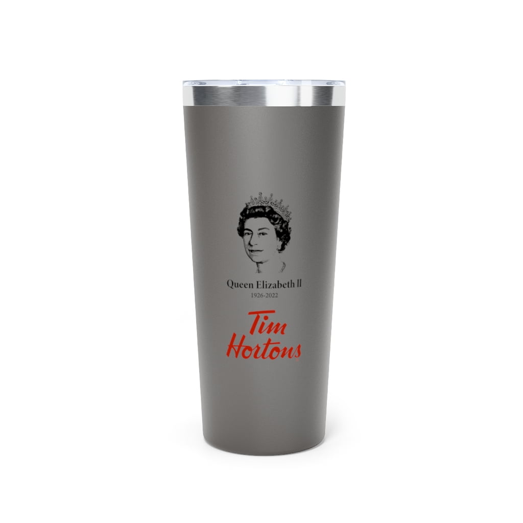 Queen Elizabeth Tim Hortons Copper Vacuum Insulated Tumbler, 22oz- A  Canadian Tribute - Walmart.ca