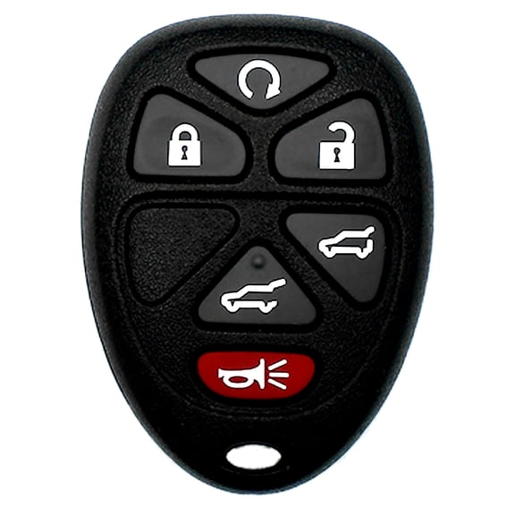 Car Keys Express Car Remote Replacement Case - GM 6 Button Black Shell Only; No Electronics