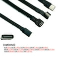 USB C Female to Male Extension Cable 18W Charging Soft Data Cord 90