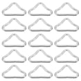 thumbnail image 1 of MasteelfCA 40pcs Triangle Rings Buckles V- Rings Connectors Trampoline Buckles Webbing Bag Handbag Clasp for Trampoline Replacement Repair, 1 of 8
