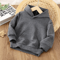 thumbnail image 1 of PatPat Toddler Boy/Girl Sweatshirts Solid Color Textured Hoodies Sweatshirt, Gray,5-6T,Clearance, 1 of 6