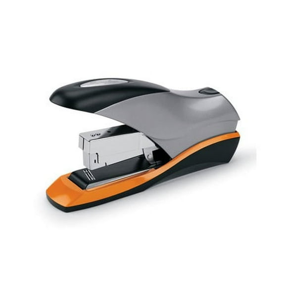 Optima 70 Desktop Stapler 70-Sheet Capacity, Silver/Black/Orange