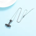 thumbnail image 5 of Mjolnir Thors Hammer Urn Necklace for Ashes for Men Celtic Nordic Viking Cremation Jewelry for Women Keepsake Memorial Ashes Pendant, 5 of 5