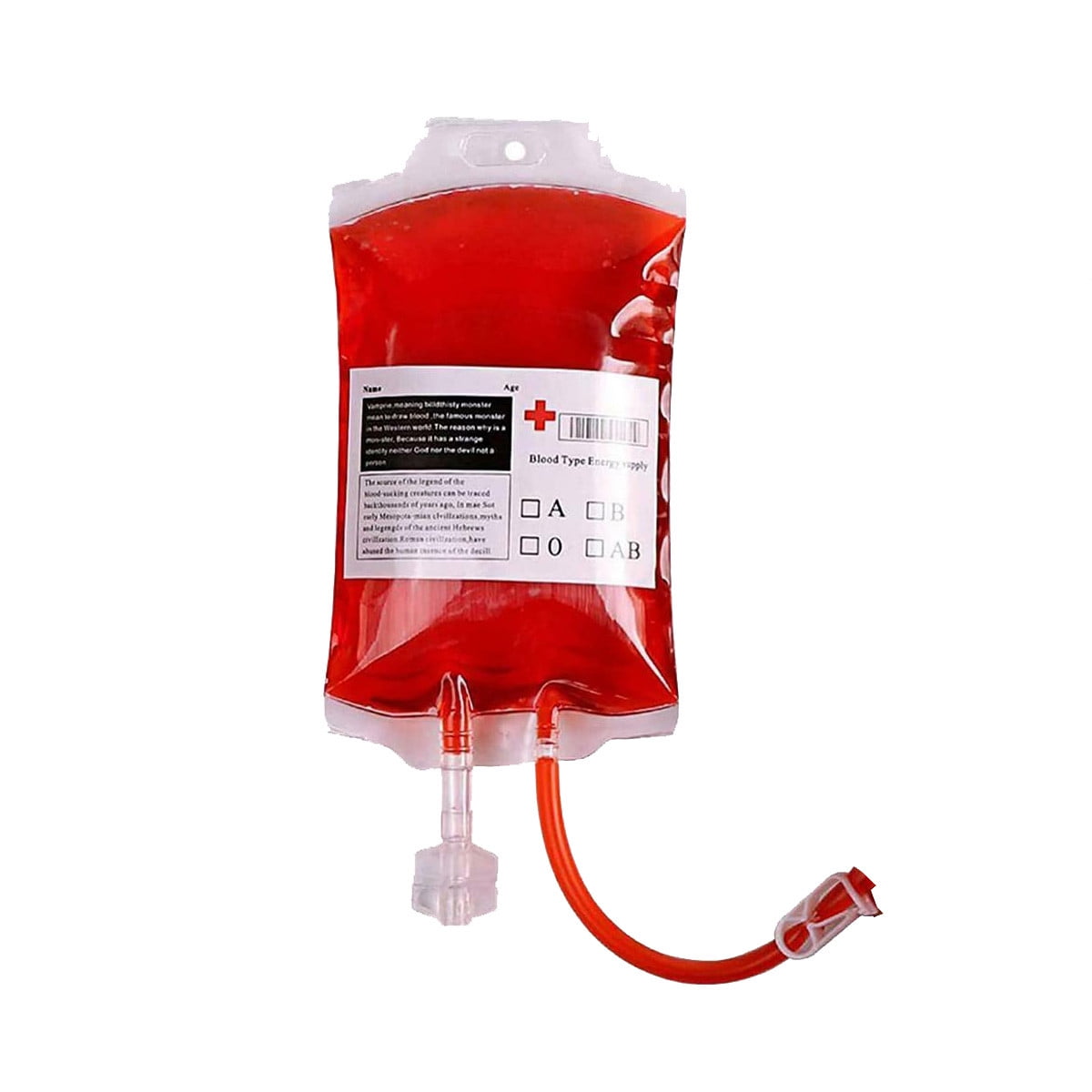 10PCS Reusable IV Blood Bags Halloween Haunted House Drink Container Props US 