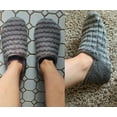 thumbnail image 7 of Barerun Mens Cozy Memory Foam Slippers Womens Slip On Warm House Slippers Grey, 7 of 7