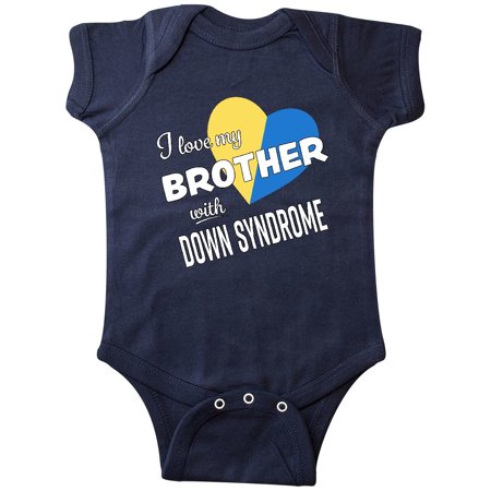 

Inktastic I Love my Brother with Down Syndrome Gift Baby Boy or Baby Girl Bodysuit