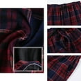 thumbnail image 5 of Xidunhg Men's 3-Pack Comfortable Pajama Pants, Cotton Blend Flannel Plaid Sleep and Lounge Bottoms with Pockets, 5 of 10